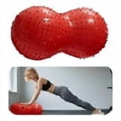 BESTSKY 2026 New Exercise Ball,35.4"*17.7"*17.7" Peanut Ball,Anti-Slip Workout Ball,Red for Yoga, Pilates, Home Workouts, Physical Therapy, Balance Exercises, Core Strengthening
