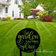 thumbnail image 2 of Handmadetneonsign Custom Outdoor My Garden Is My Happy Place Metal Sign With Stakes, Yard Decor, 2 of 4