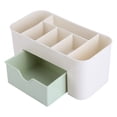 thumbnail image 3 of Multifunctional Desk Desktop Organizer Drawer Stationery Holder Makeup Storage Box Home Green, 3 of 5