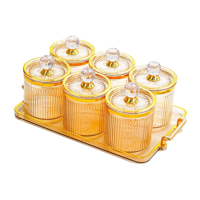 DOLITY Assiette de Fruits Secs Plat à Collations Plateau de Service Divisé pour Fête des Fêtes Maison Brun 6 Compartiments