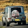 thumbnail image 5 of Naloa Christmas Snowman With Hat PVC Leather Spare Tire Wheel Cover for Car Truck SUV Camper Trailer Universal Fit many size15 inch, 5 of 6
