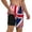 Black, variant on Men's Union Jack Swim Trunks with Compression Liner Bathing Suit Swimwear