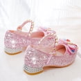 thumbnail image 4 of Staki Dress up Princess Shoes Toddler Little Girls Mary Jane Ballerina Flats Shoes Slip-on School Party Dress Shoes Pink,11.5 Little Kid, 4 of 7