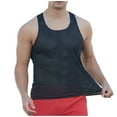 thumbnail image 2 of VBTAPA Men's Workout Tank Tops Sleeveless Mesh Muscle Gym Shirt Quick Dry Lightweight Athletic Undershirts Bodybuilding Fitness Shirts Black L, 2 of 7