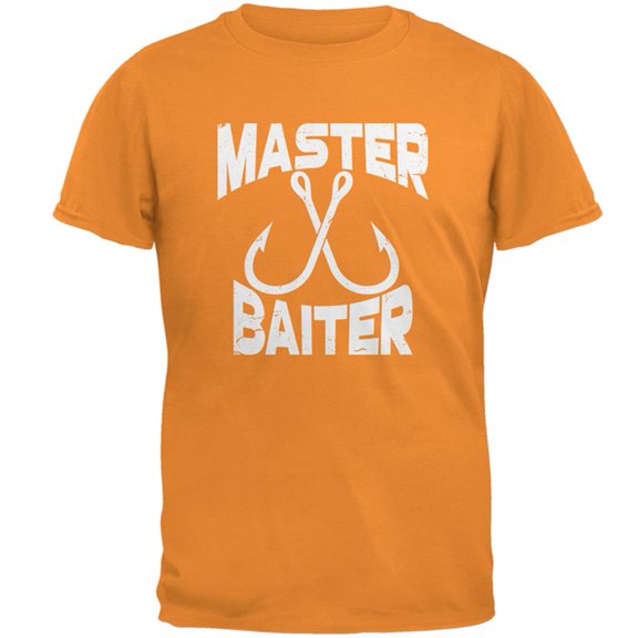 Master Baiter Fishing Mens T Shirt Tangerine 3X-LG