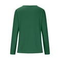thumbnail image 6 of biudgviw Casual Tops for Women Lounge Long Sleeve Crewneck Basic Shirts Fall Slim Solid Color Blouses, 6 of 6