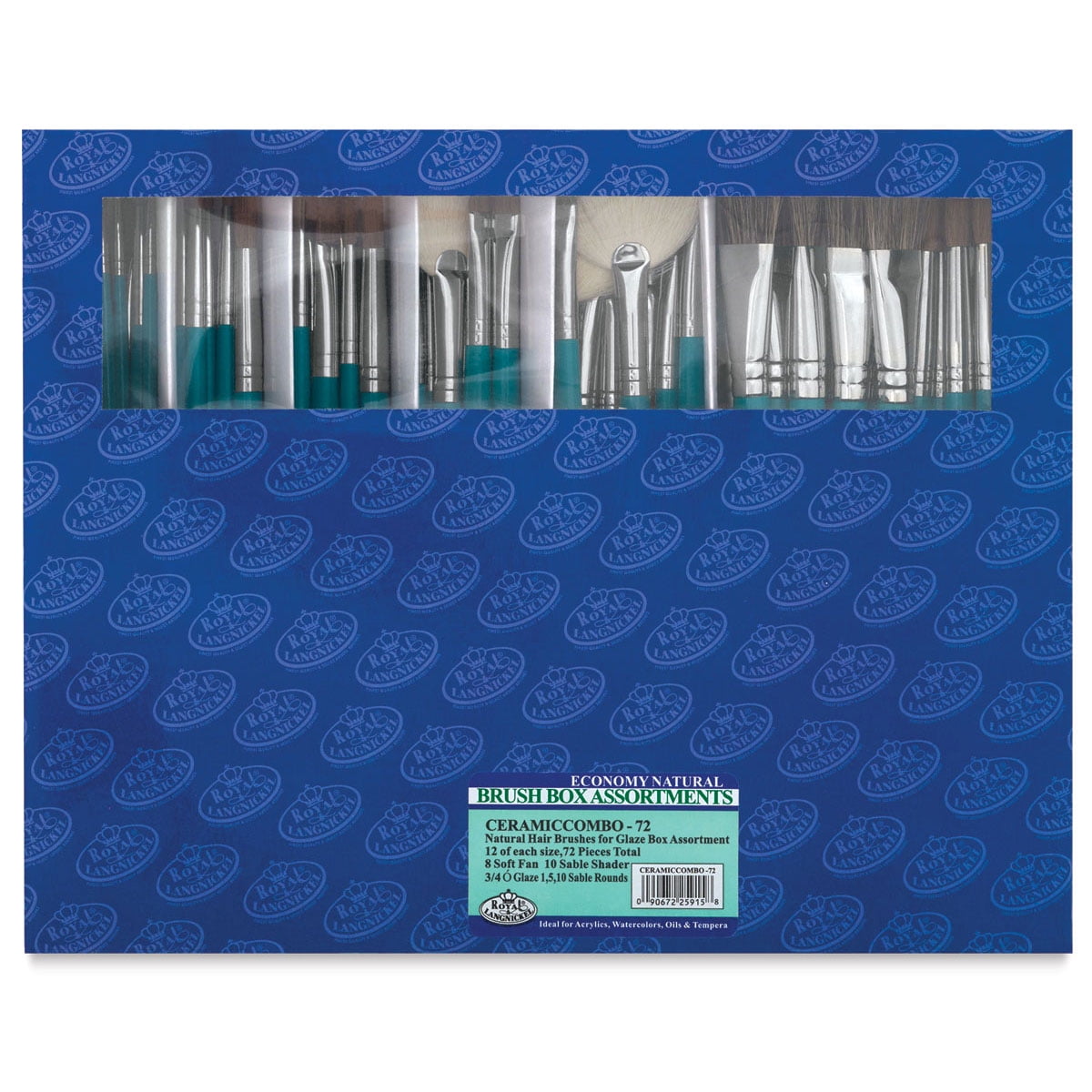 Brush Ceramic Combination Classroom Pack Set Of 72