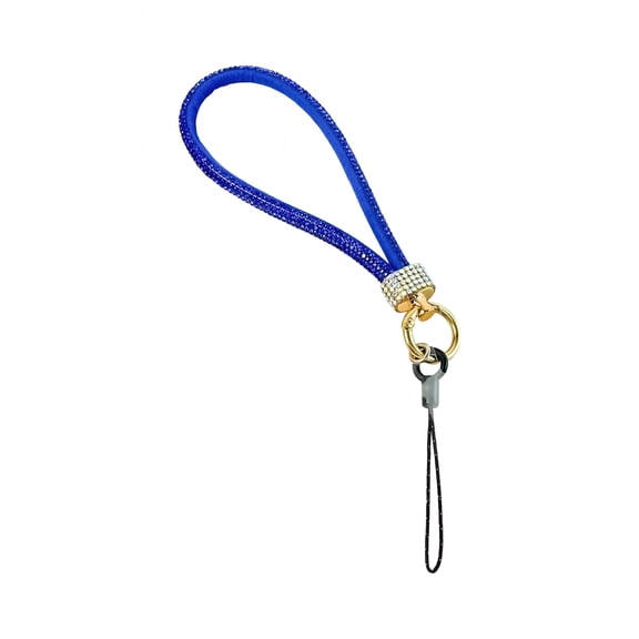 TUWAFE Rhinestones Phone Wrist Strap Anti Loss Short Design Secure Phone Holder for Everyday Use Elegant Lanyard