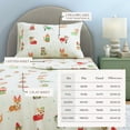 thumbnail image 3 of Great Bay Home Christmas Flannel Sheet Set - 100% Turkish Cotton - Double Brushed - Twin, Dog Cat Christmas, 3 of 6