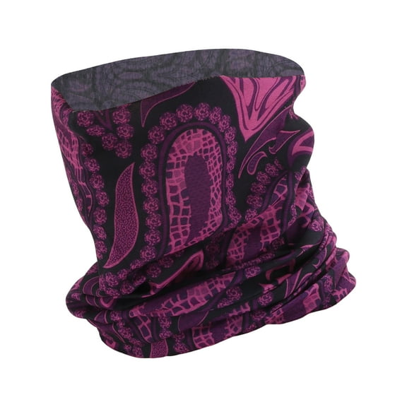 Unique Bargains 1 Pc Sunscreen Face Scarf Mask Waterdrops Pattern Face Mask for Outdoor Cycling Purple