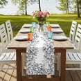 thumbnail image 4 of Table Runners 90 Inches Long Dress Scarves, Grey Eucalyptus Leaves Farmhouse Coffee/Dining/Kitchen Table Runner for Living Room, Spring Summer Botanical 13x90 Inch, 4 of 9