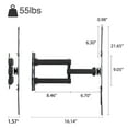 thumbnail image 5 of Full Motion TV Wall Mount Bracket LED LCD Flat Screen 14"17"21"34"40"49"52"55", 5 of 7
