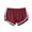Wine, variant on Annhoo Womens Casual Shorts Plus Size Elastic Striped Loose Athletic Breathable Summer Comfy Running Tennis Pants
