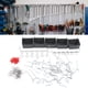 thumbnail image 4 of Surtido de ganchos para tablero perforado 114 piezas con contenedores para tablero perforado ganchos de metal para cerraduras de tablero perforado kit organizador de hardware ANGGREK Otros, 4 of 8