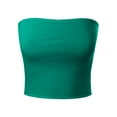 thumbnail image 3 of Made by Olivia Women's Casual Solid Double Layered Strapless Basic Tube Top, 3 of 4