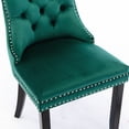 thumbnail image 4 of Green Velvet Dining Chairs / American Design in Dining / High - Density Filler, 4 of 6