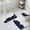 Blue, variant on Gray Gold Marble Bath Mat 3 Piece Bathroom Rug Set, Modern Abstract Marble Crack Texture Non Slip Bath Rug Contour Mat and Toilet Lid Cover, Absorbent Shower Mats Soft Bath Rugs and Mats Sets