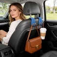 thumbnail image 4 of BotaniNest Back Seat Hanger Organizer For Rear Headrest Sturdy Universal Vehicle Storage Hook, 4 of 5