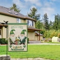 thumbnail image 2 of St.Patrick's Day Garden Flag Irish Garden Flag Gnome Shamrock Green Outdoor Flag 12.5''×18'' Linen Vertical Double Sided Welcome Flags for Home,Spring Farmhouse Holiday Outside Decor, 2 of 4