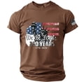 thumbnail image 2 of Men's Anniversary USA Shirt 1776 - 2026 Patriotic American Flag Freedom Shirts We The People 250 T-Shirt Summer Casual Fashion Tops,Brown,XXXL, 2 of 4