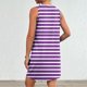thumbnail image 3 of Vestido de Verano para Mujeres, Vestido de Cuello Redondo sin Mangas de Bolsillo de Impresión de Moda Casual Hecha de 95% Poliéster 5% Spandex para Primavera Verano, Vestido Sexy para Mujeres, 3 of 5