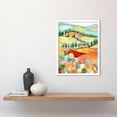 thumbnail image 2 of Chianti Italy Rolling Hills Folk Art Art Print Framed Poster Wall Decor 12x16 inch, 2 of 5