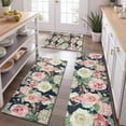 thumbnail image 2 of Pioneer Flower Floral Print Pattern Kitchen Rugs Sets Of 3,Kitchen Runner Rugs Non Skid Washable,Decorative Kitchen Floor Mats for Kitchen,Sink,Laundry,17"x30"+ 17"x47" + 17"x59", 2 of 6