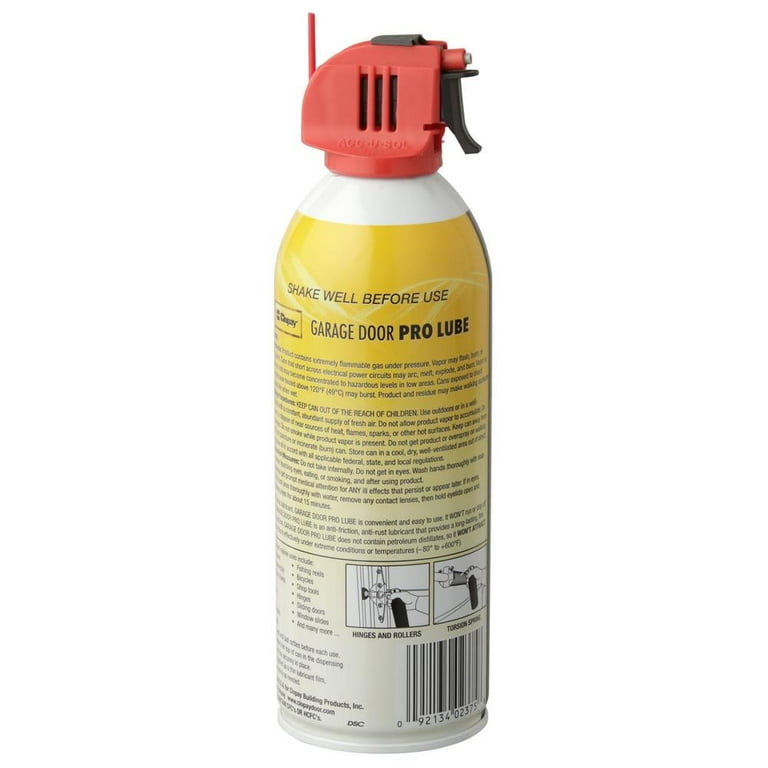 Clopay Synthetic Pro Lube for Garage Doors 9 oz Lubricates Protects  Improves Performance - Walmart.com