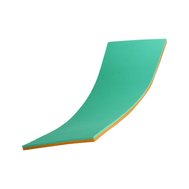Colchoneta Flotante de Agua Zulema para Piscina Balsa Portátil Insumergible Verde Naranja