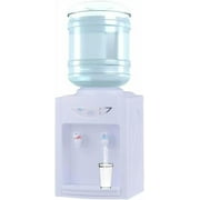 Water Dispenser, Top Loading Water Cooler for 5 Gallon Bottle,Countertop Water Dispenser 3 Temperature Settings w/Child Safety Lock, for Home/Office/Dormitory Use (White)
