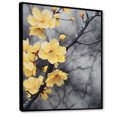 thumbnail image 2 of Designart "Golden And Ash Cherry Blossoms Arbor" Cherry Floater Framed Canvas Art Print, 2 of 5
