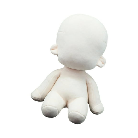 20cm Washable Cotton Doll Base For Artistic Creations, Safe Undressed Fabric Figure For And Collector Displays