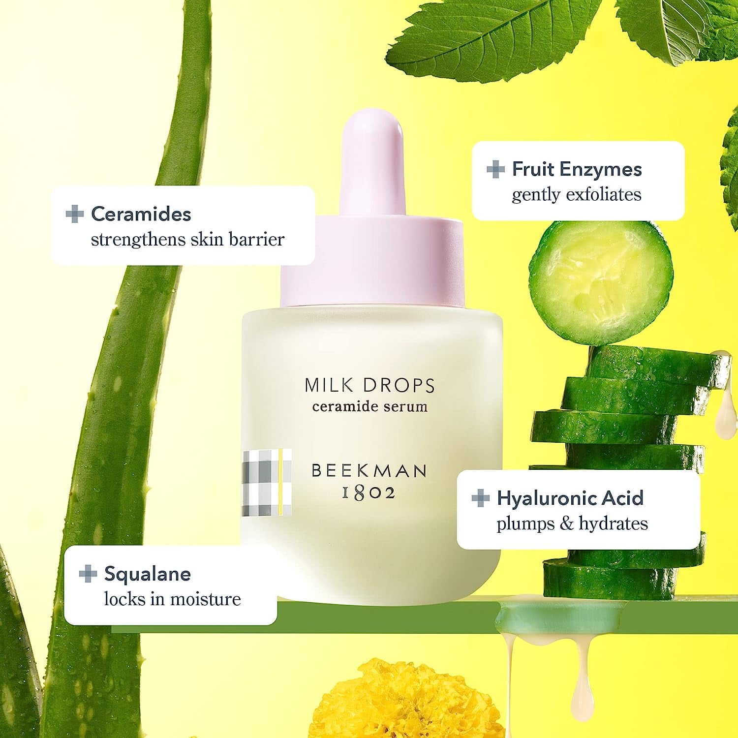 Beekman 1802 Milk Drops Ceramide Serum 0.5 fl oz 15 mL