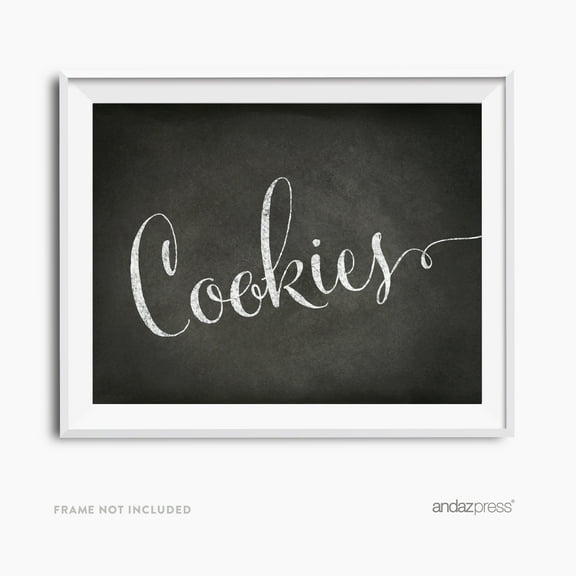 Cookies Vintage Chalkboard Wedding Party Signs