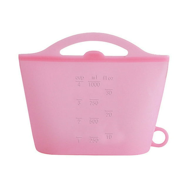 Sac de Rangement Réutilisable en Silicone pour Réfrigérateur Organisateur Alimentaire Sac de Rangement de Scellement