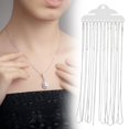 thumbnail image 4 of 12 Uds. Collar de cadena de serpiente DIY de 1,2mm con accesorio de joyería de cadena de cola extendida (plata), 4 of 5