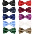 thumbnail image 1 of 10x Multicolour Pre Tied Bowties Men Bow Ties For Weddings, Party, Formal Gift, 1 of 5