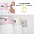 thumbnail image 2 of No Hook Shower Curtain with Snap in Liner, Color Block Checkered Waterproof Bath Curtain Double Layers with See Through Top Window, Abstract Geometric Art Hotel Shower Curtains 36x72in, 2 of 9