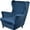 Navy, variant on Wing Chair Slipcovers, 2 Piece Stretch Wingback Chair Cover Soft Velvet Armchair Covers with Elastic Bottom for Living Room Bedroom