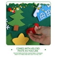 thumbnail image 6 of Montessori Felt Christmas Tree for Kids 3D, Felt Christmas Tree for Toddlers, Oversized FeltChristmasTree Wall with Lights(25*pasting,with light), 6 of 9