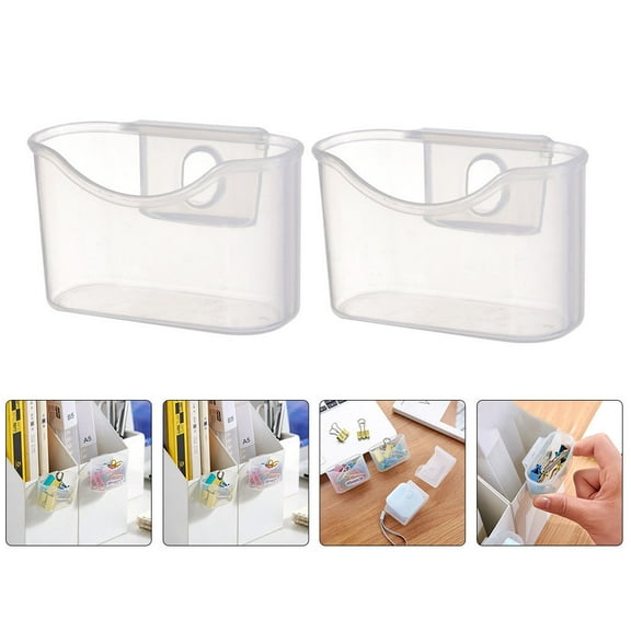 OUNONA 4Pcs Transparent Plastic Refrigerator Door Organizer for Hanging Storage of Sauce Packets