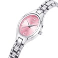 thumbnail image 1 of Reloj de cuarzo para mujer con esfera de diamantes de imitación | Reloj de pulsera para uso diario | Brazalete de acero inoxidable | Caja de 21 mm, ideal para muñecas pequeñas, 1 of 9