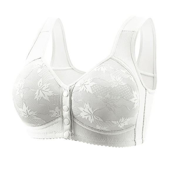 Xunmmm Women's Fashionable and Casual Front Underwear for Elderly People Skin Friendly and Comfortable Bra
