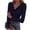 #1Navy, variant on MYAOTINo Boundaries Ladies Solid Color Cowl Neck Shirt Long Sleeve Basic Top