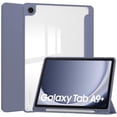 thumbnail image 1 of TFixol Samsung Galaxy Tab A9/A9 Plus 8.7/11-Inch Tri-Fold Transparent Case with Pen Holder & Auto Wake/Sleep Function, Lavender Purple for 11-Inch Model, 1 of 6