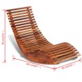 thumbnail image 3 of vidaXL Rocking Sun Lounger Acacia Wood, 3 of 3