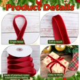 thumbnail image 3 of Cinta decorativa Jutom Velvet, 30 yardas, color rojo vino, 3 rollos, 3 of 7