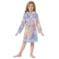 thumbnail image 2 of BZSMCE Bathrobes Belt Hooded Winter Sanctuary Creative Pattern, 2 of 8