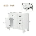 thumbnail image 4 of GDF Studio 36" Bathroom Vanity with Sink, Freestanding Cabinet with Drawers, Solid Wood and MDF Frame, White, 4 of 15