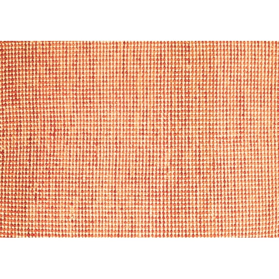 Ahgly Company Indoor Rectangle Abstract Orange Contemporary Area Rugs, 7' x 9'